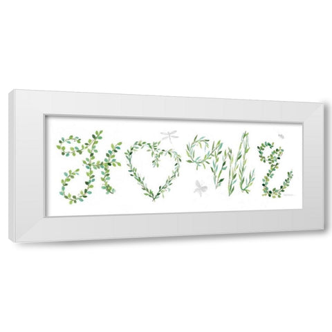 Home Vines White Modern Wood Framed Art Print by Robinson, Carol