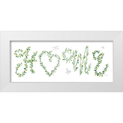 Home Vines White Modern Wood Framed Art Print by Robinson, Carol