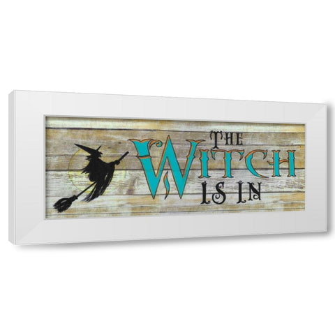 The Witch is In White Modern Wood Framed Art Print by Tava, Janet
