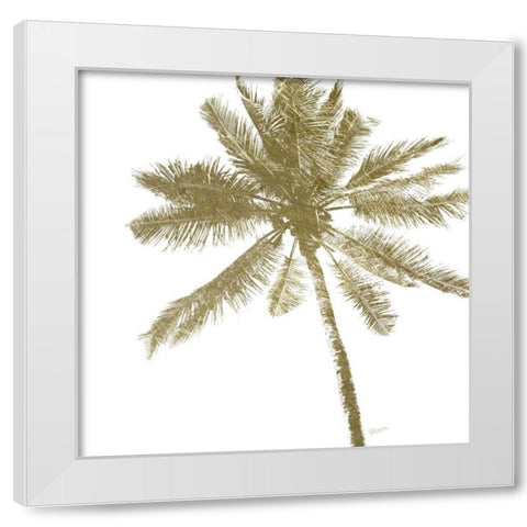 Palm Breeze II White Modern Wood Framed Art Print by Craven, Katrina