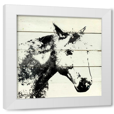 Barn Shadow White Modern Wood Framed Art Print by Robinson, Carol