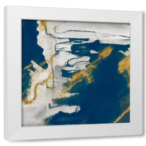 Lapis I White Modern Wood Framed Art Print by Jill, Susan