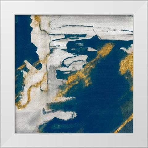 Lapis I White Modern Wood Framed Art Print by Jill, Susan