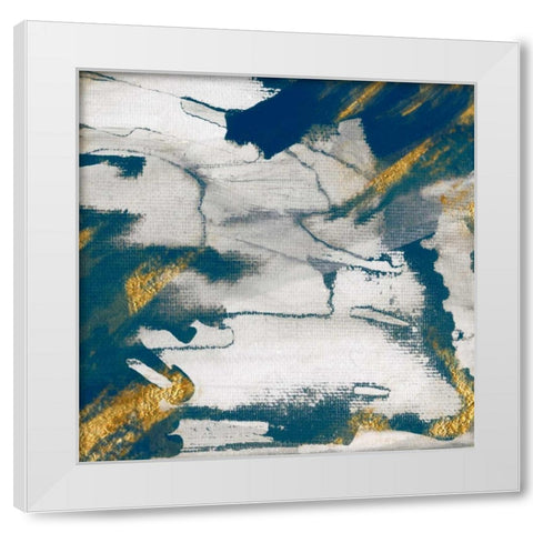 Lapis II White Modern Wood Framed Art Print by Jill, Susan