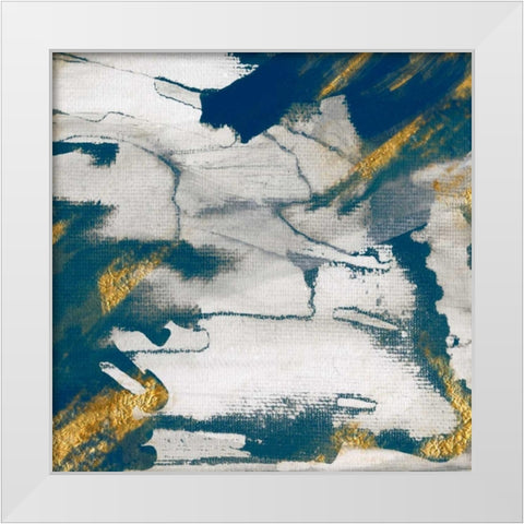 Lapis II White Modern Wood Framed Art Print by Jill, Susan