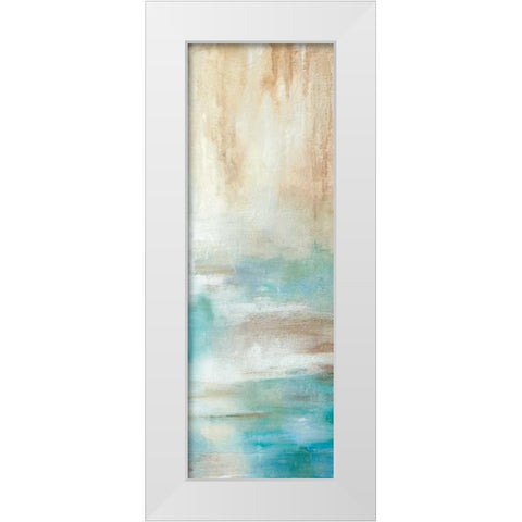 Misty View II White Modern Wood Framed Art Print by Robinson, Carol