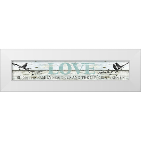 Shiplap - Love White Modern Wood Framed Art Print by Robinson, Carol