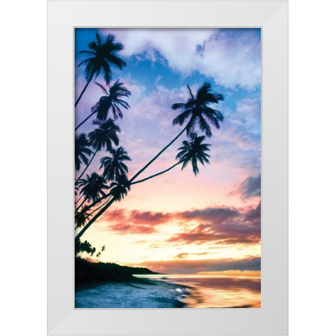 Molokai Palms At White Modern Wood Framed Art Print by Delimont, Danita