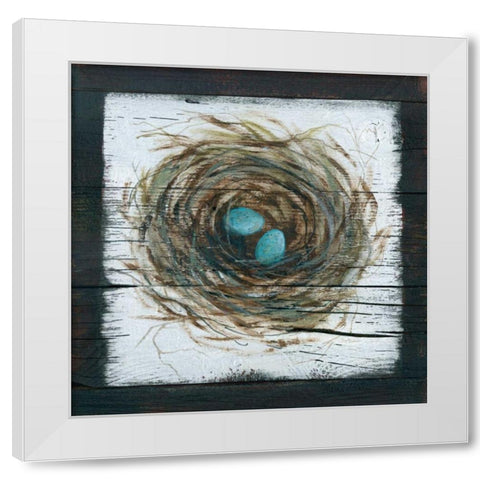 Stained Nest White Modern Wood Framed Art Print by Robinson, Carol