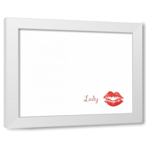 Gentleman And Lady White Modern Wood Framed Art Print by CAD Designs