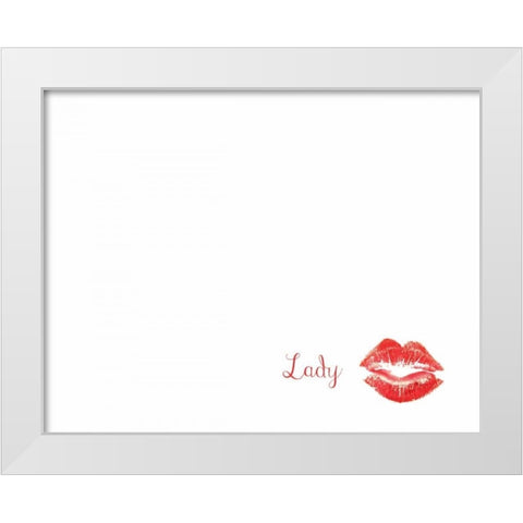 Gentleman And Lady White Modern Wood Framed Art Print by CAD Designs