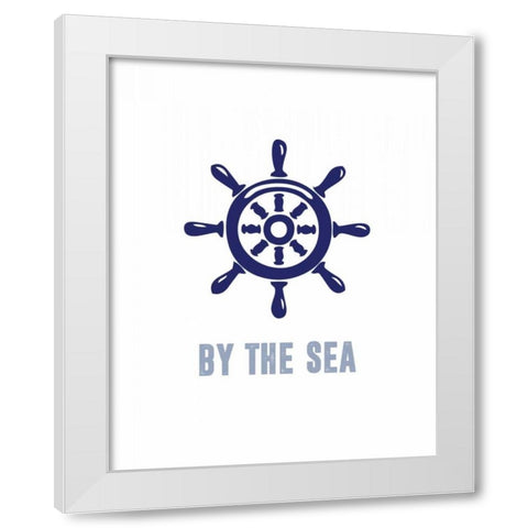 Meet Me By The White Modern Wood Framed Art Print by CAD Designs