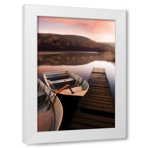 Lee- Rowboats at White Modern Wood Framed Art Print by Delimont, Danita