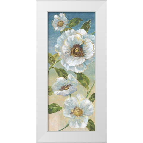 Poppy Paradise II White Modern Wood Framed Art Print by Nan