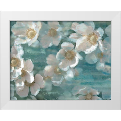 White Magic White Modern Wood Framed Art Print by Nan