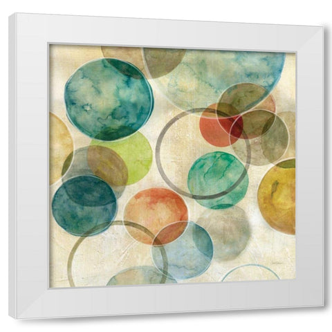 Spatial Curves I White Modern Wood Framed Art Print by Robinson, Carol