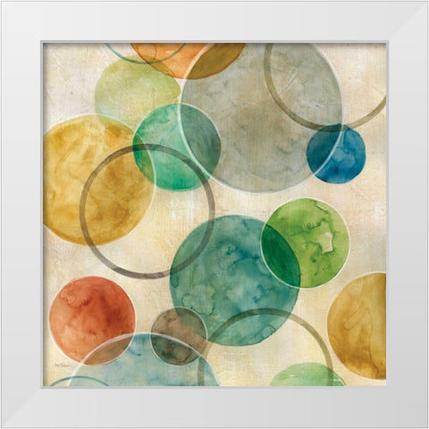 Spatial Curves II White Modern Wood Framed Art Print by Robinson, Carol