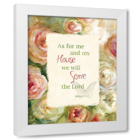 Garden Scriptures II White Modern Wood Framed Art Print by Robinson, Carol