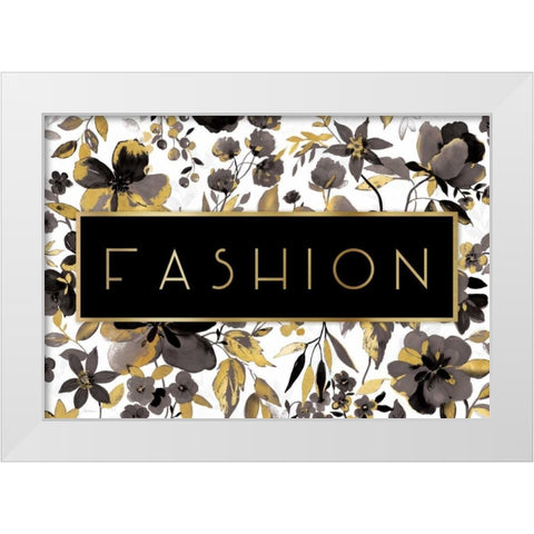 Fashion White Modern Wood Framed Art Print by Robinson, Carol