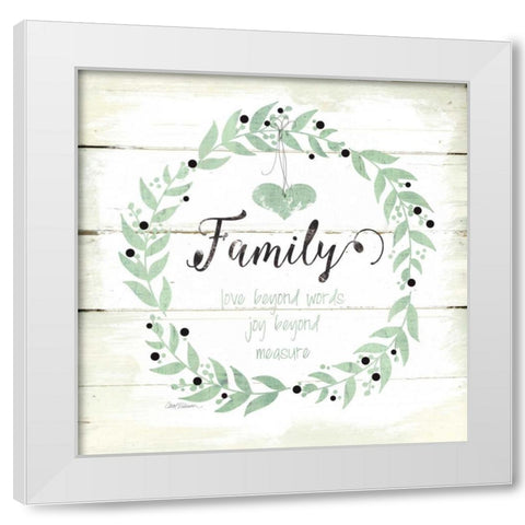 Family Love Joy White Modern Wood Framed Art Print by Robinson, Carol