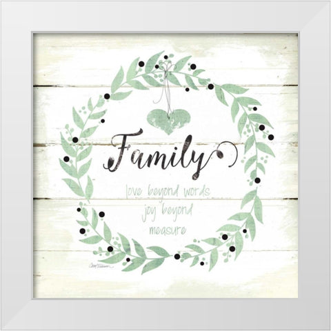 Family Love Joy White Modern Wood Framed Art Print by Robinson, Carol