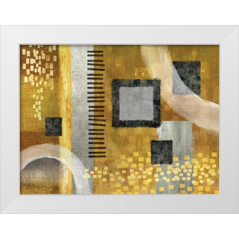 Sonata White Modern Wood Framed Art Print by Knutsen, Conrad