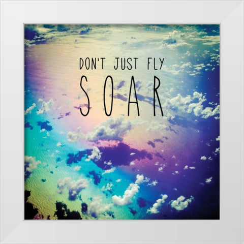 Soar White Modern Wood Framed Art Print by Delimont, Danita