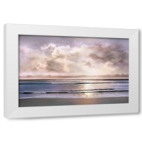 Velvet Beach White Modern Wood Framed Art Print by Calascibetta, Mike