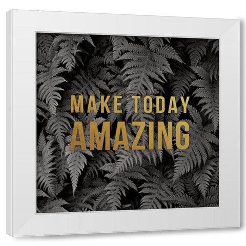 Make Today White Modern Wood Framed Art Print by Delimont, Danita