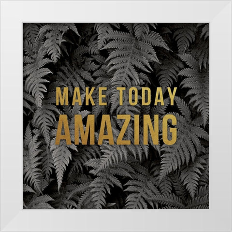 Make Today White Modern Wood Framed Art Print by Delimont, Danita