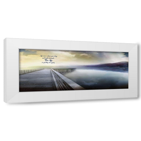 This Life White Modern Wood Framed Art Print by Calascibetta, Mike