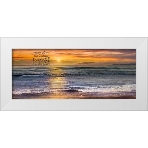 Always White Modern Wood Framed Art Print by Calascibetta, Mike