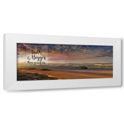 Your Faith White Modern Wood Framed Art Print by Calascibetta, Mike