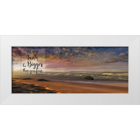 Your Faith White Modern Wood Framed Art Print by Calascibetta, Mike