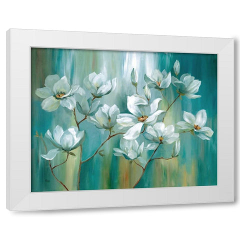 Beautiful Day White Modern Wood Framed Art Print by Nan