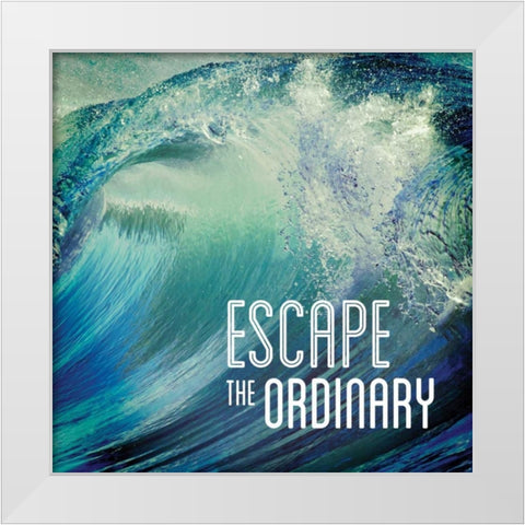 Escape the Ordinary White Modern Wood Framed Art Print by Delimont, Danita