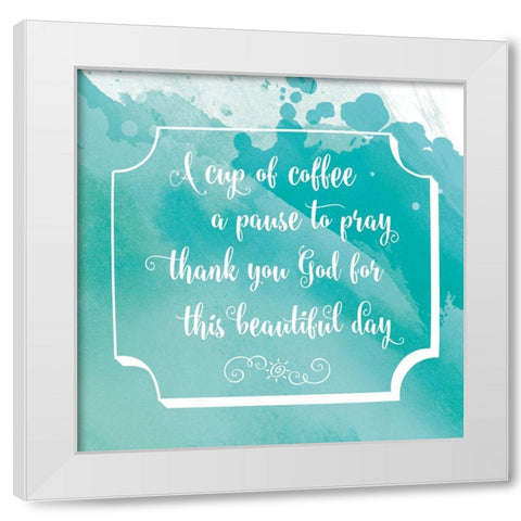 Beatuiful Day White Modern Wood Framed Art Print by Murray, Amanda