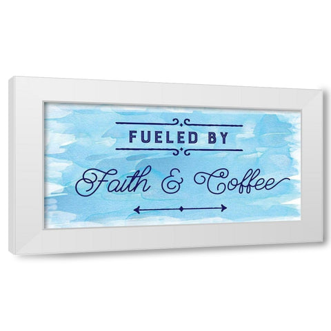 Fueled By White Modern Wood Framed Art Print by Murray, Amanda