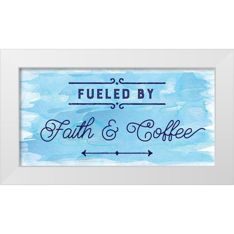 Fueled By White Modern Wood Framed Art Print by Murray, Amanda