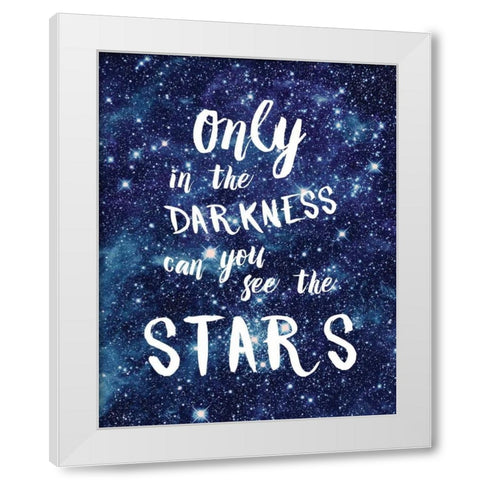 See The Stars White Modern Wood Framed Art Print by Murray, Amanda