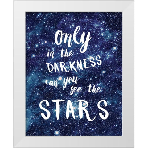 See The Stars White Modern Wood Framed Art Print by Murray, Amanda