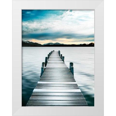 Jetty White Modern Wood Framed Art Print by Delimont, Danita