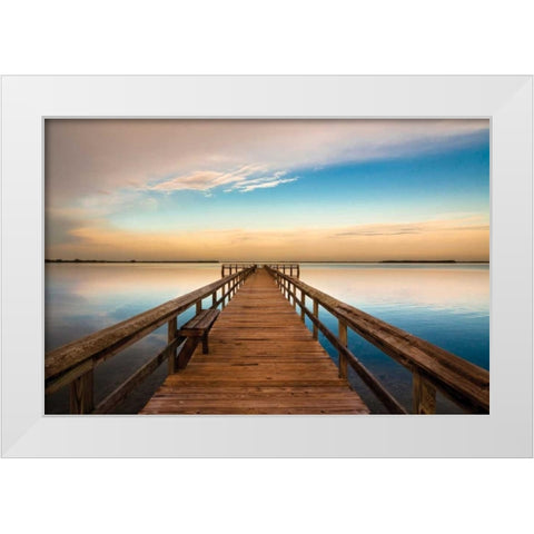Terre Ceia Bay White Modern Wood Framed Art Print by Delimont, Danita