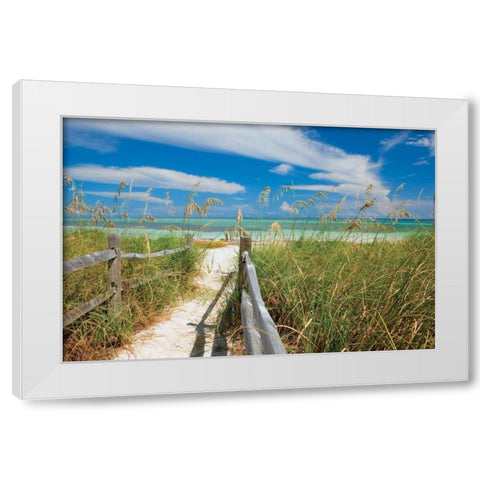Secluded Keys White Modern Wood Framed Art Print by Delimont, Danita