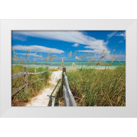 Secluded Keys White Modern Wood Framed Art Print by Delimont, Danita