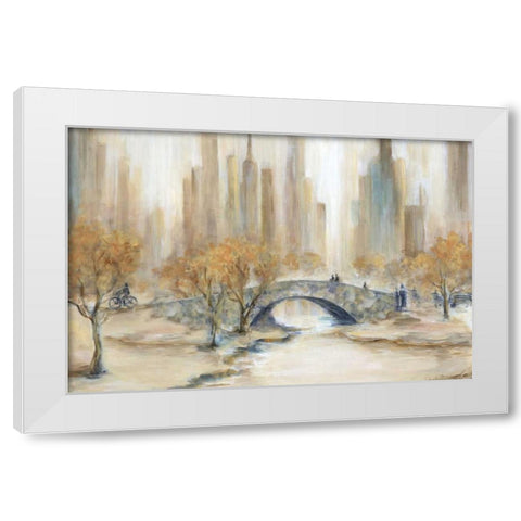 Central Park White Modern Wood Framed Art Print by Dunlap, Marilyn