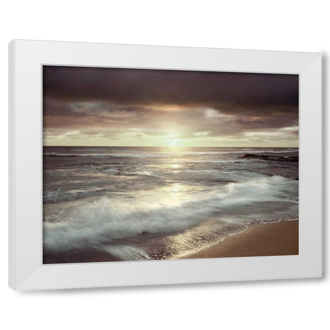 Friday Night White Modern Wood Framed Art Print by Delimont, Danita