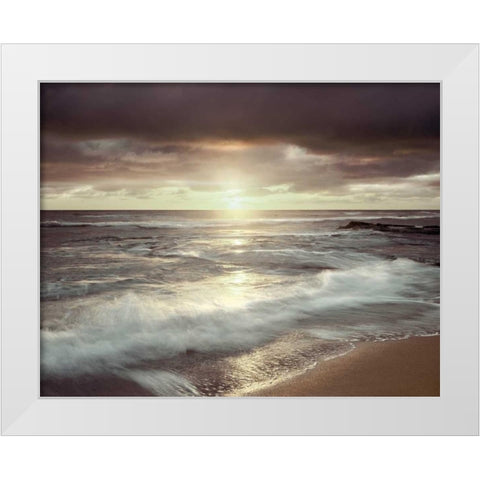 Friday Night White Modern Wood Framed Art Print by Delimont, Danita