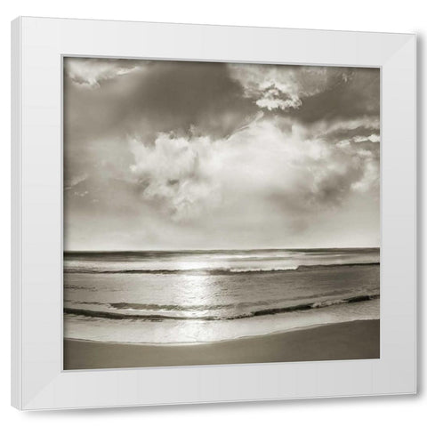 Infinity White Modern Wood Framed Art Print by Calascibetta, Mike