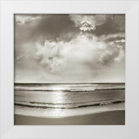 Infinity White Modern Wood Framed Art Print by Calascibetta, Mike
